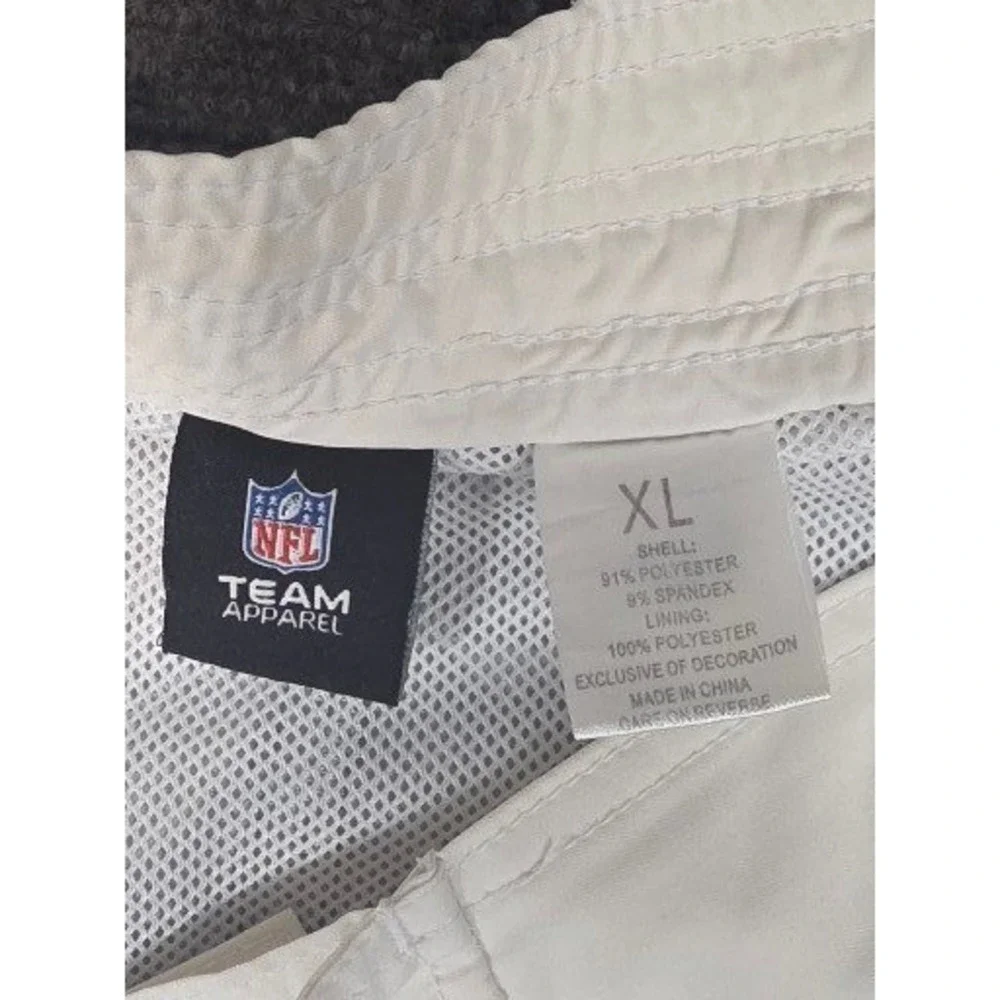 NFL Team Apparel Cleveland Browns Striped Board Shorts Mens XL Grey Black‎ White